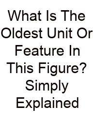 What Is The Oldest Unit Or Feature In This Figure? Simply Explained